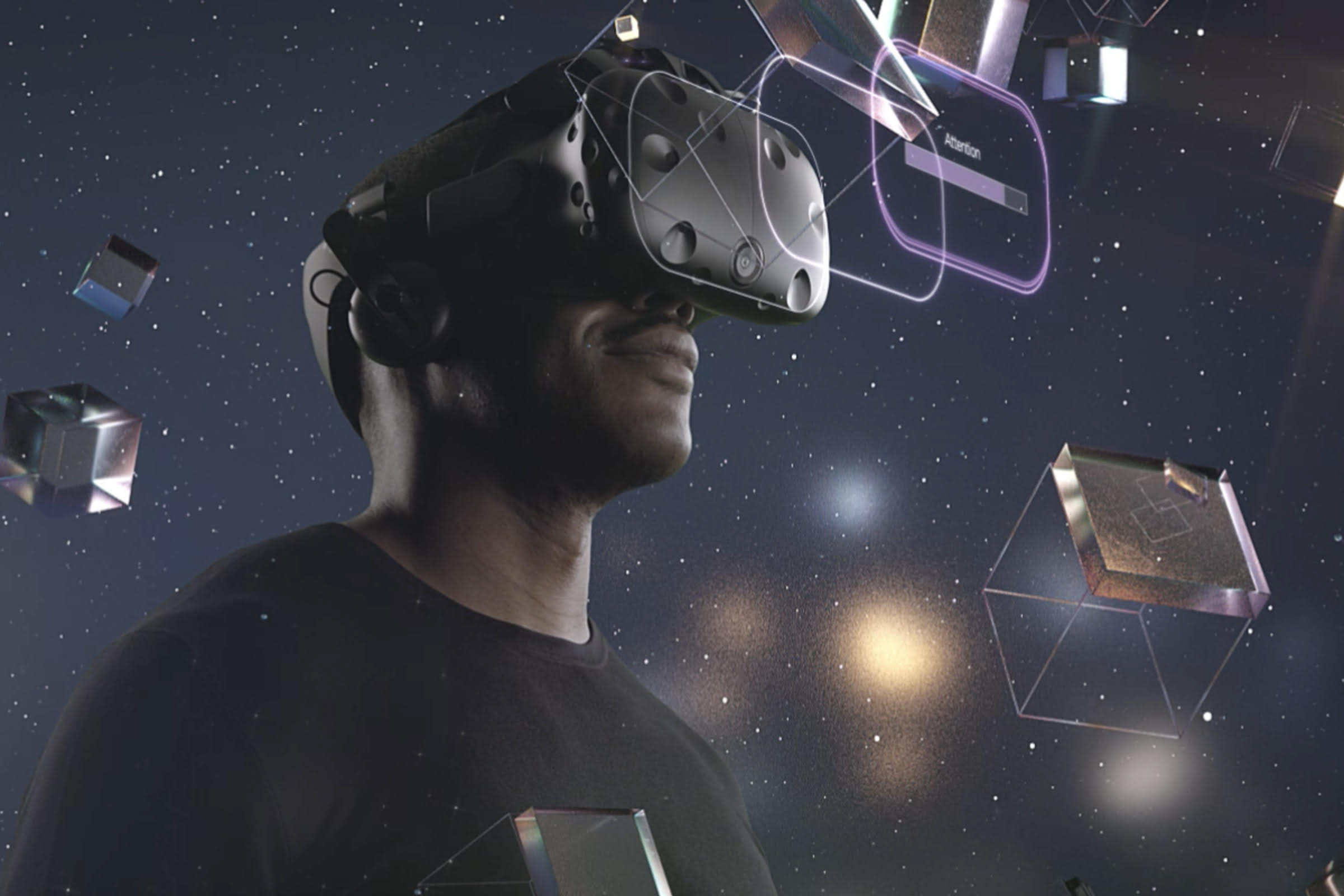 Image of Man Wearing VR Goggles